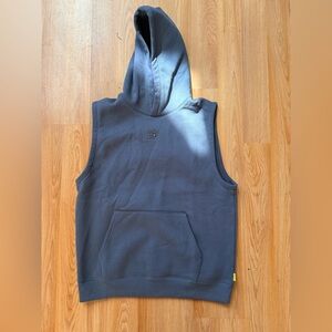 Under Armour curry Dark Gray Sleeveless Hoodie with Logo